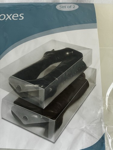 Whitmor clear plastic boot box - whitmor,