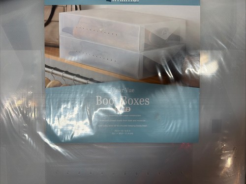 Whitmor clear vue boot - vue, boxes