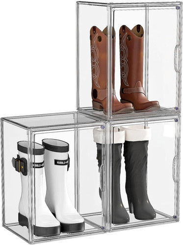 Tall boot storage box - box, clear